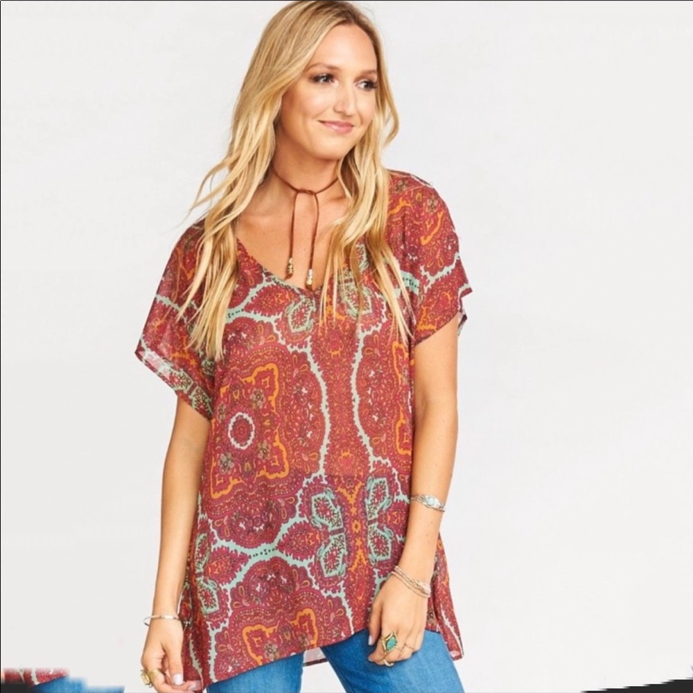 Show Me Your Mumu HTF Bell of the Bali Tunic Small